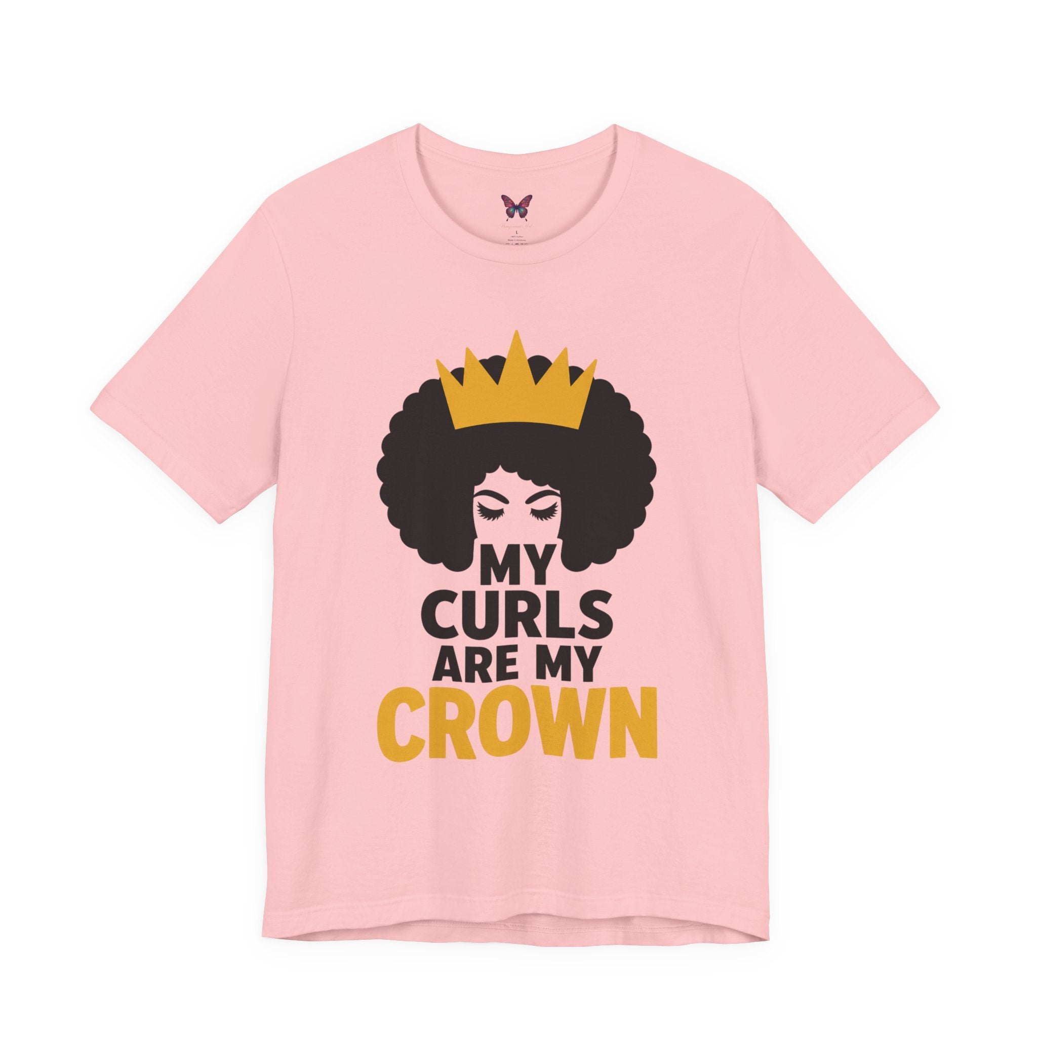 My Curls Are My Crown Shirt, Natural Hair Pride Tee, Black Girl Magic T Shirt, Afro Queen Graphic Tee, Melanin Beauty Shirt, Empowerment Gift for Women