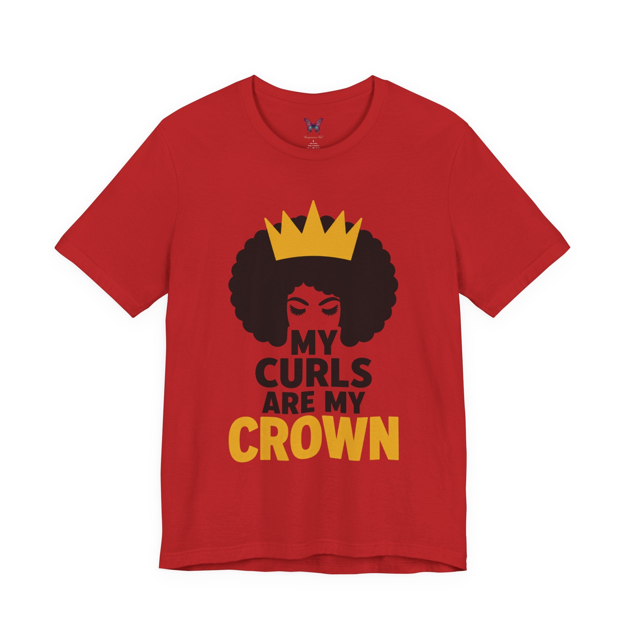 My Curls Are My Crown Shirt, Natural Hair Pride Tee, Black Girl Magic T Shirt, Afro Queen Graphic Tee, Melanin Beauty Shirt, Empowerment Gift for Women