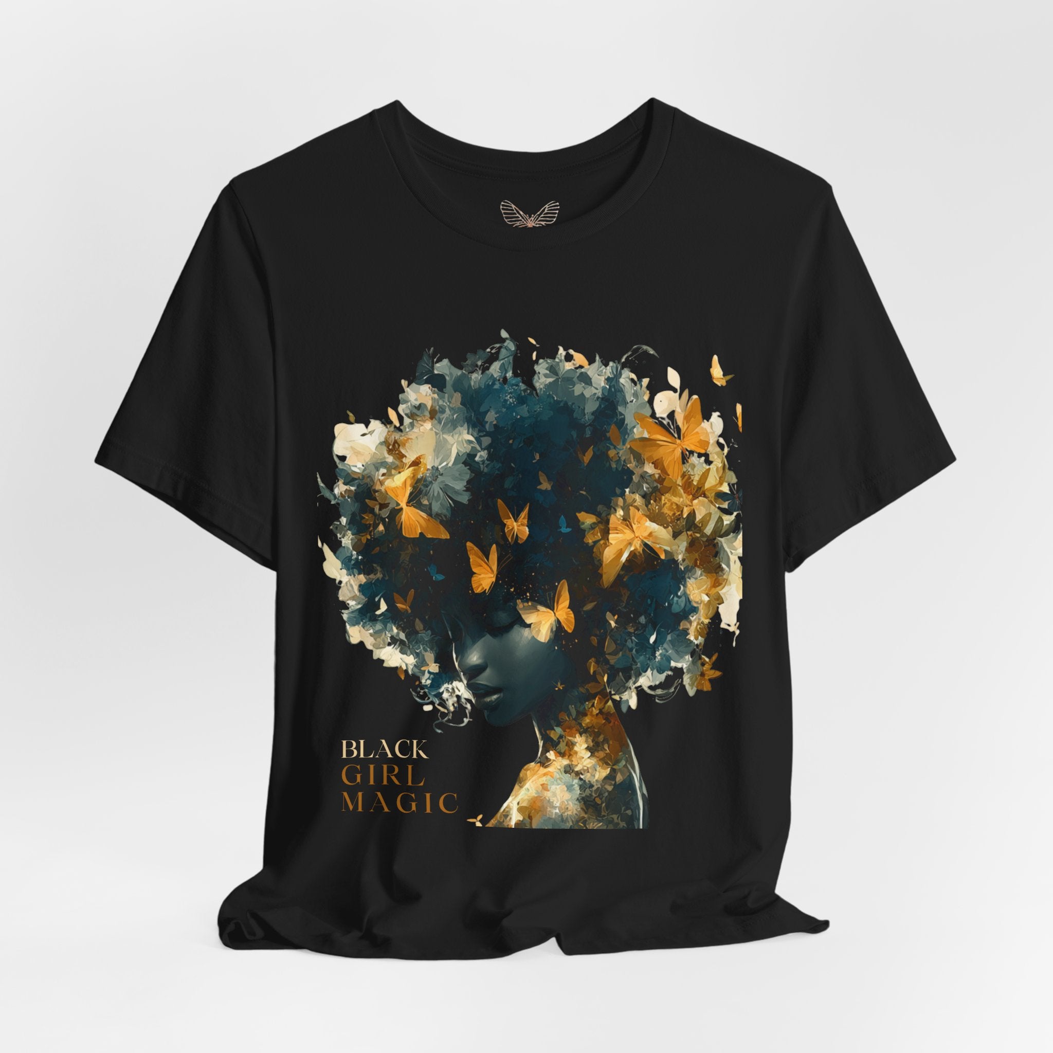 Black Girl Magic Butterfly Afro Graphic Tee