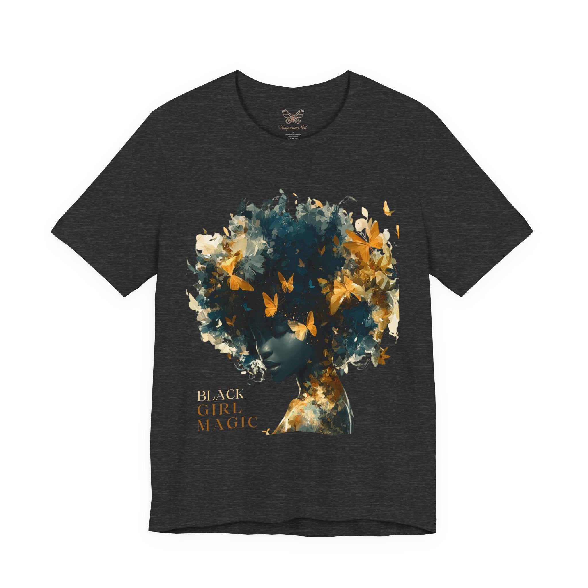 Black Girl Magic Butterfly Afro Graphic Tee