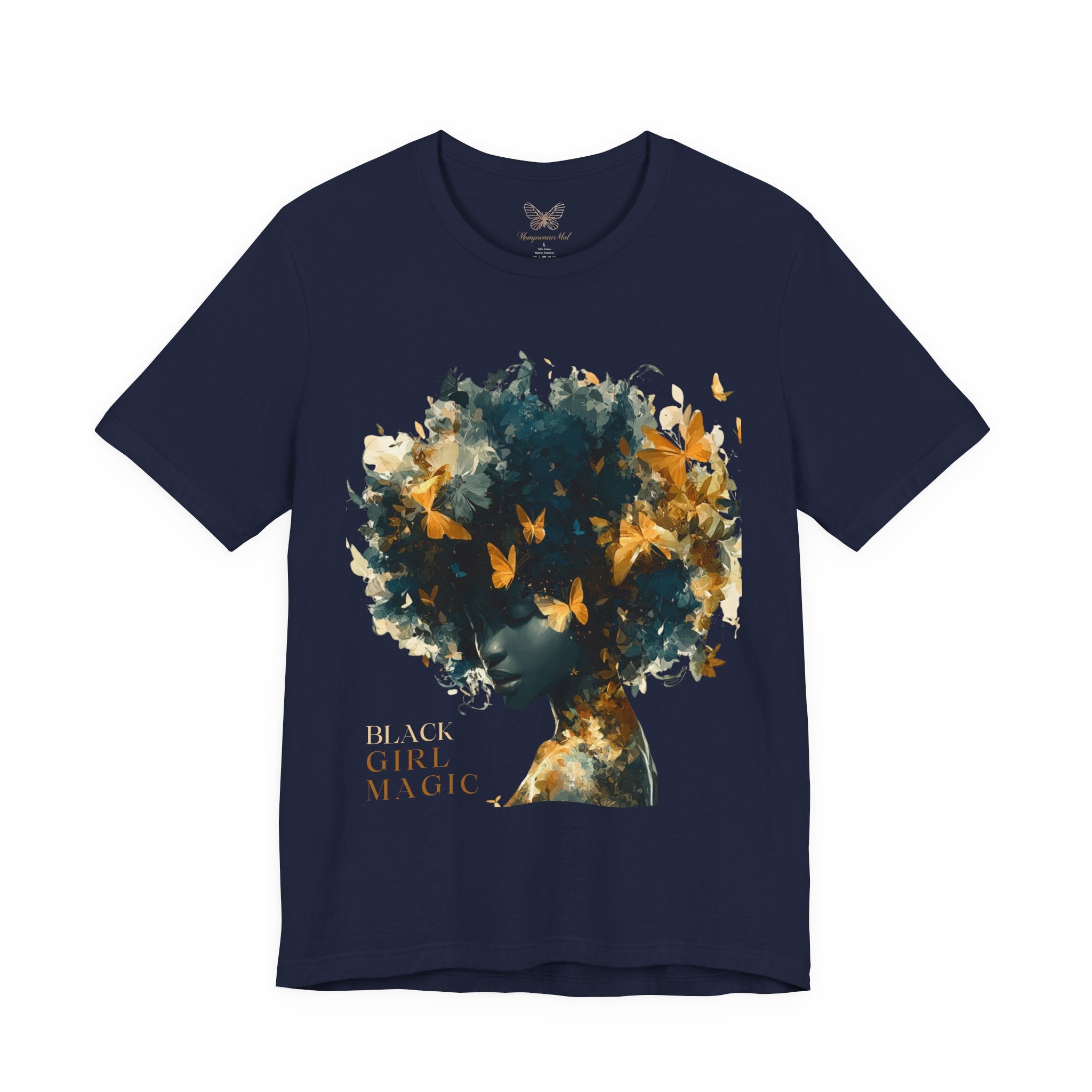 Black Girl Magic Butterfly Afro Graphic Tee