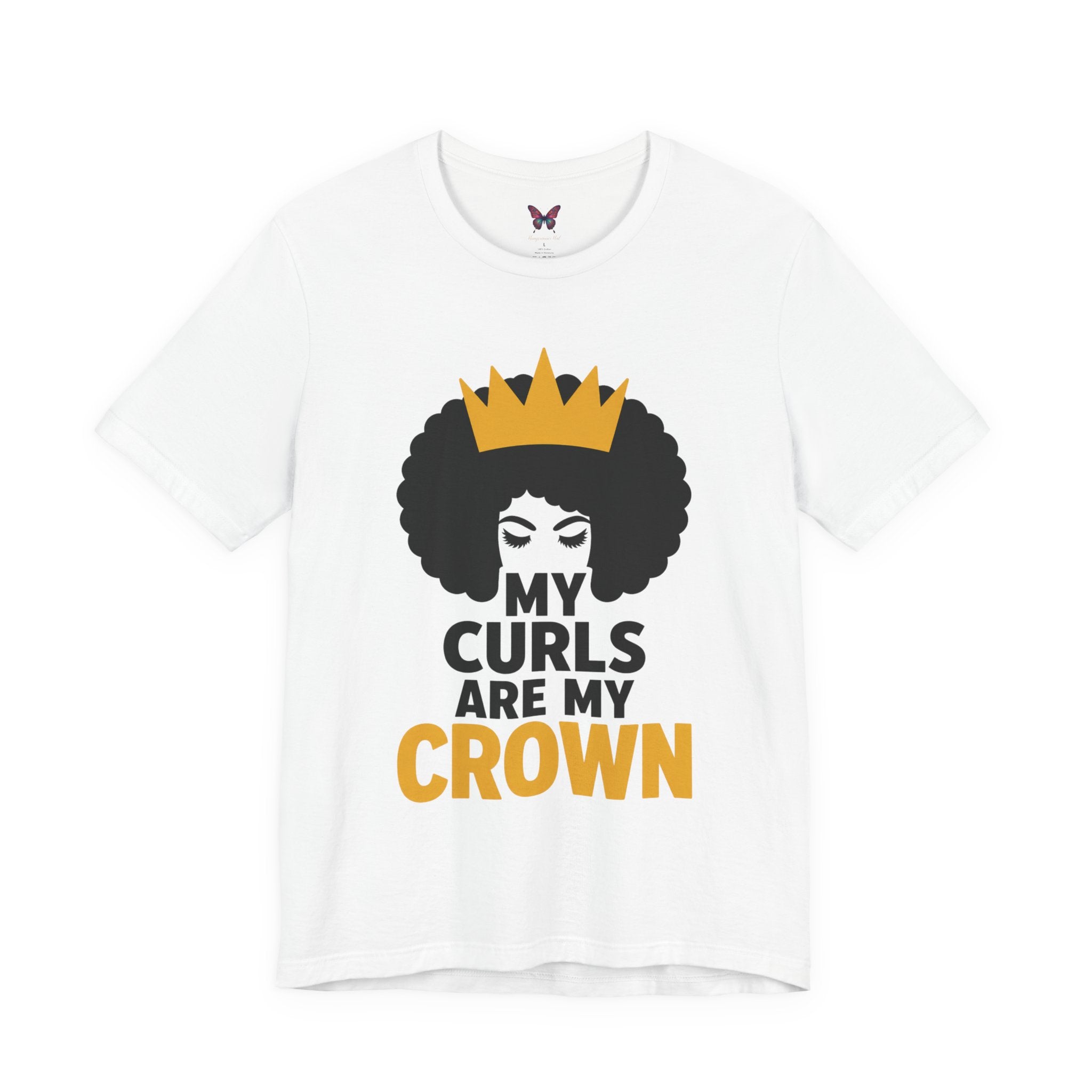 My Curls Are My Crown Shirt, Natural Hair Pride Tee, Black Girl Magic T Shirt, Afro Queen Graphic Tee, Melanin Beauty Shirt, Empowerment Gift for Women