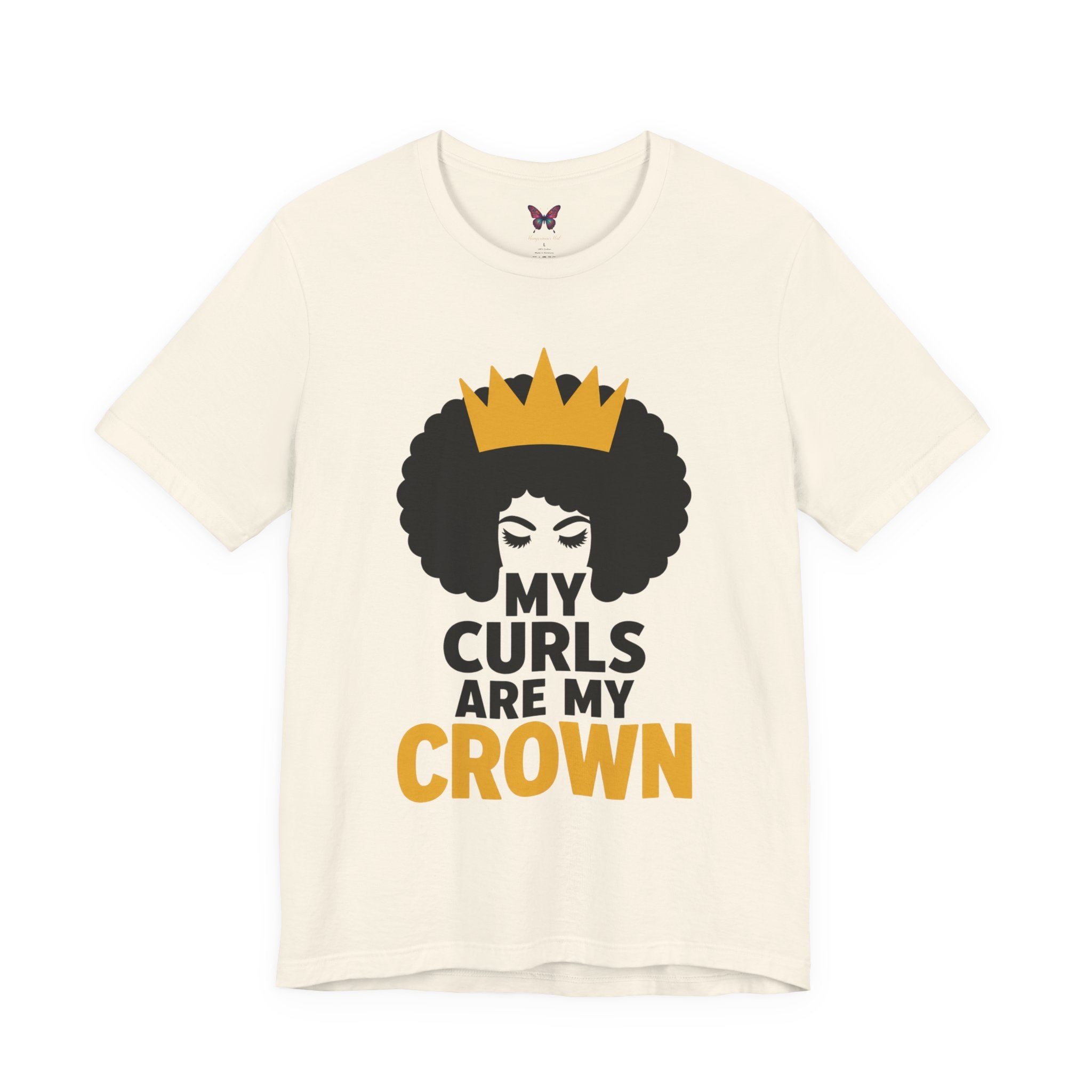 My Curls Are My Crown Shirt, Natural Hair Pride Tee, Black Girl Magic T Shirt, Afro Queen Graphic Tee, Melanin Beauty Shirt, Empowerment Gift for Women