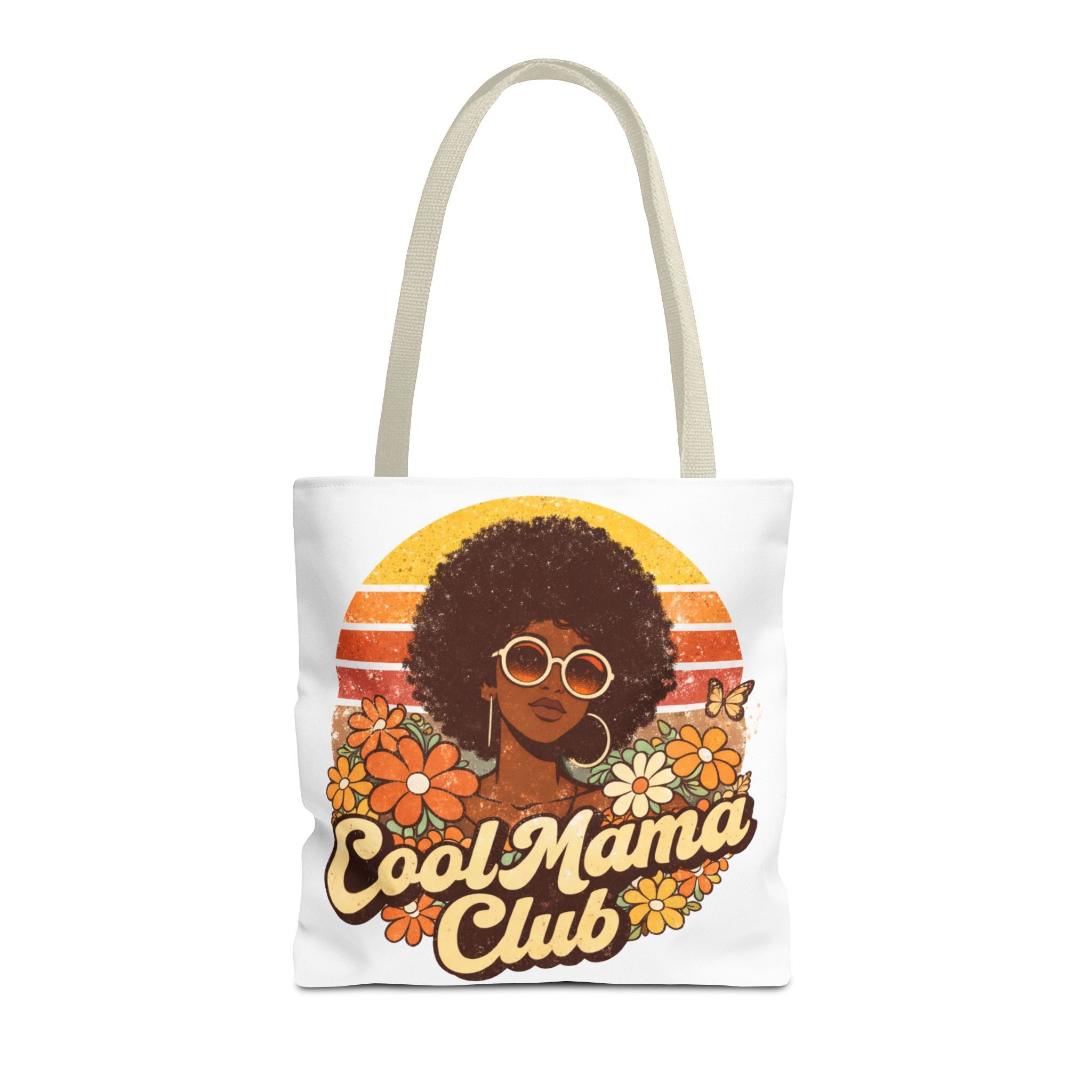 Cool Mama Club Tote Bag, Retro Mom Tote, Afro Woman Design Bag, Funny Mom Gift, Stylish Mom Bag, Mother’s Day Gift, Black Mom Gift, Aesthetic Tote