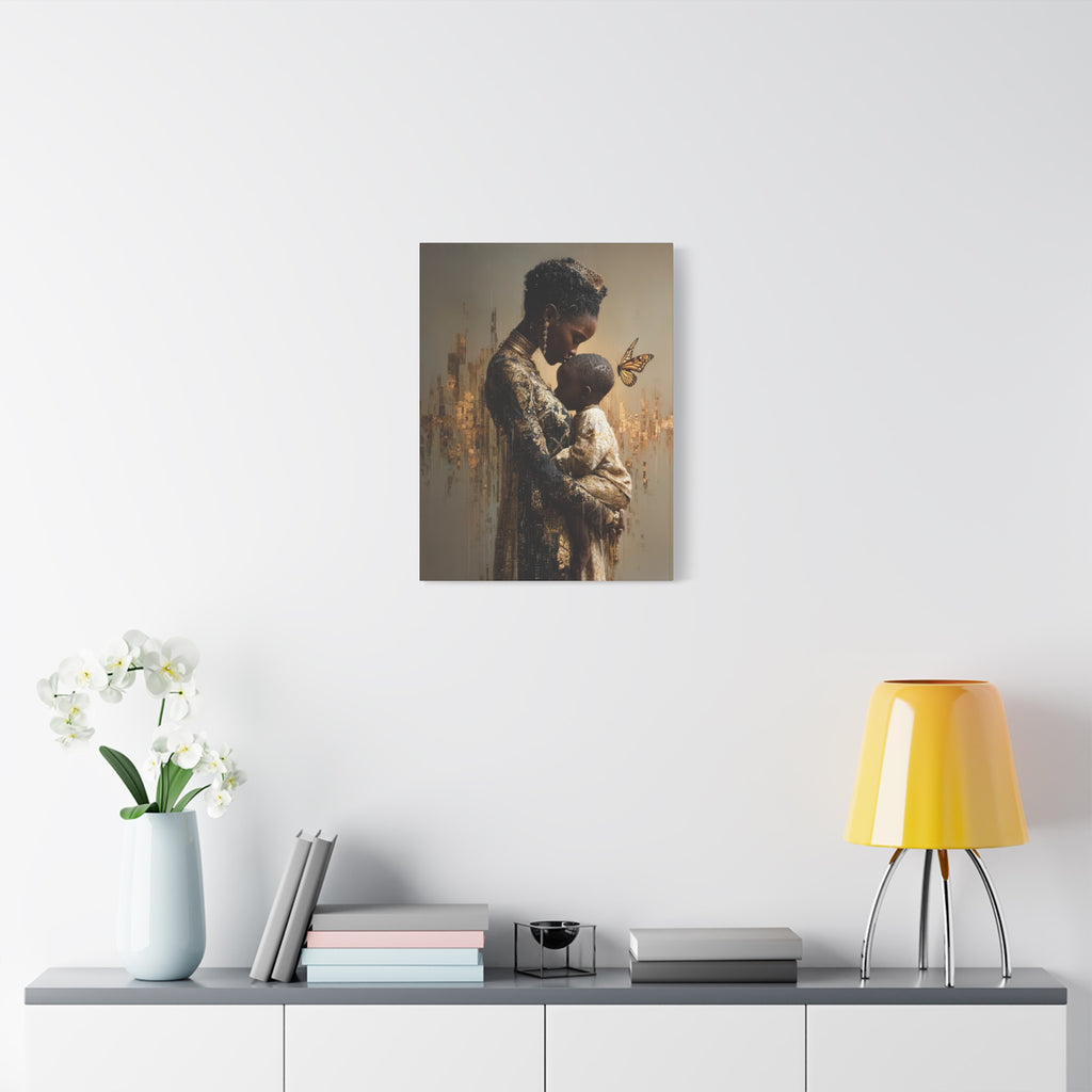 Black Mother and Child Wall Art | The Blueprint | African American Motherhood Art | Mothers Day Gift for Mom | Black Family Art