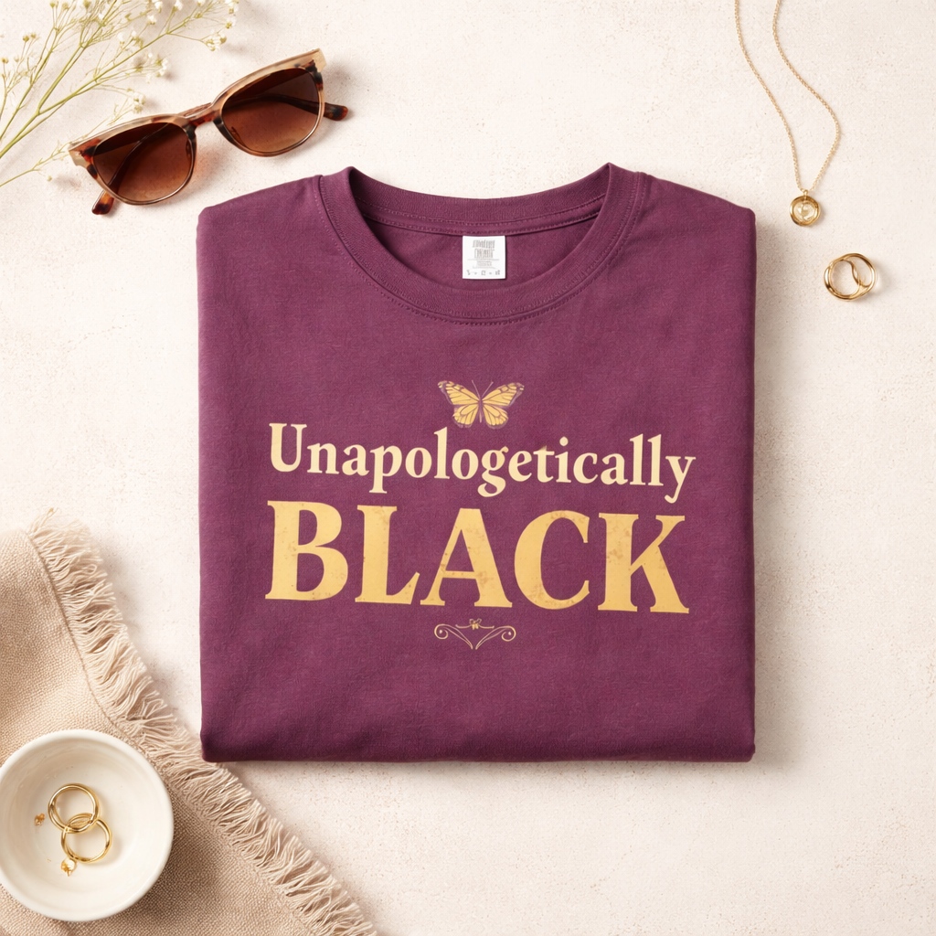 Unapologetically Black Shirt | Comfort Colors Vintage Tee | Black Pride Apparel | Melanin Empowerment