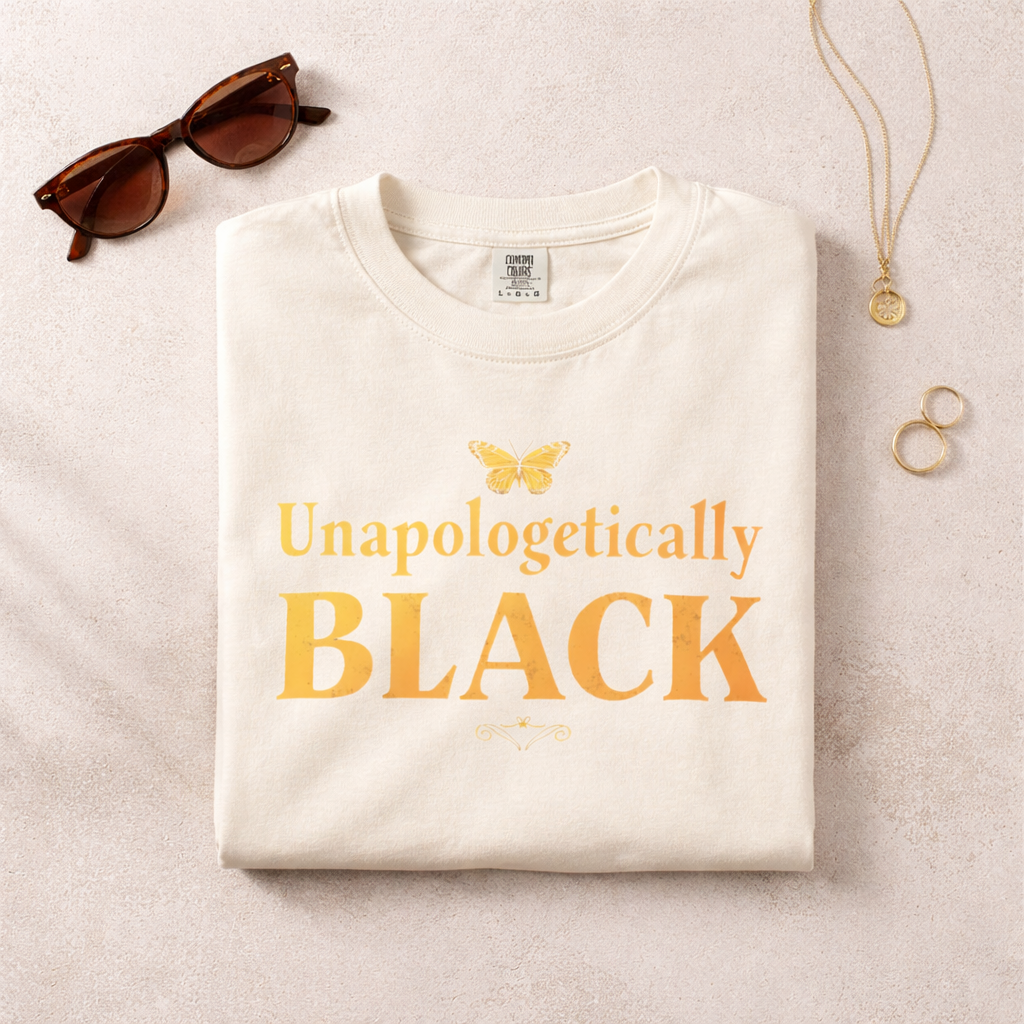Unapologetically Black Shirt | Comfort Colors Vintage Tee | Black Pride Apparel | Melanin Empowerment
