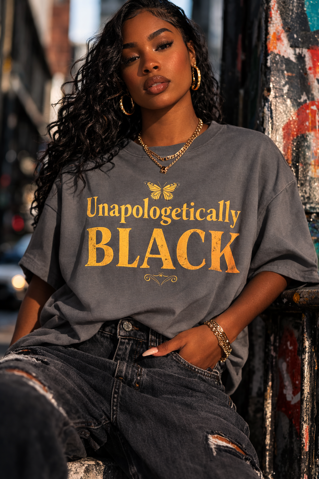 Unapologetically Black Shirt | Comfort Colors Vintage Tee | Black Pride Apparel | Melanin Empowerment