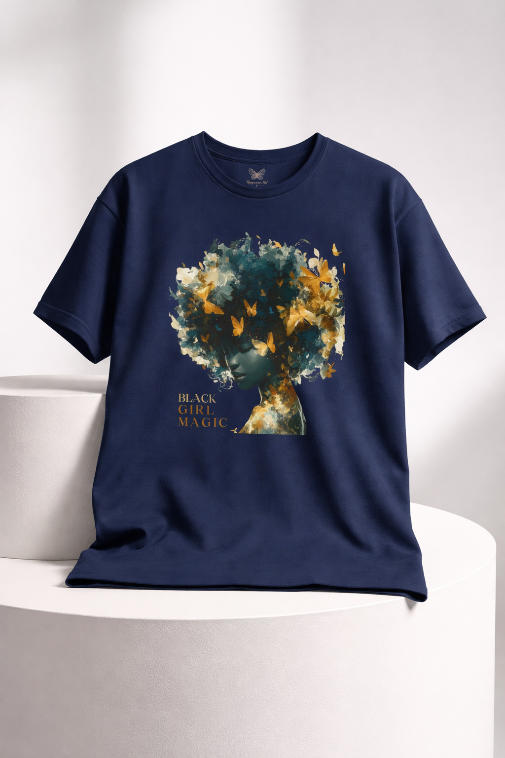 Black Girl Magic Butterfly Afro Graphic Tee