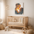 Mother and Child Silhouette Wall Art