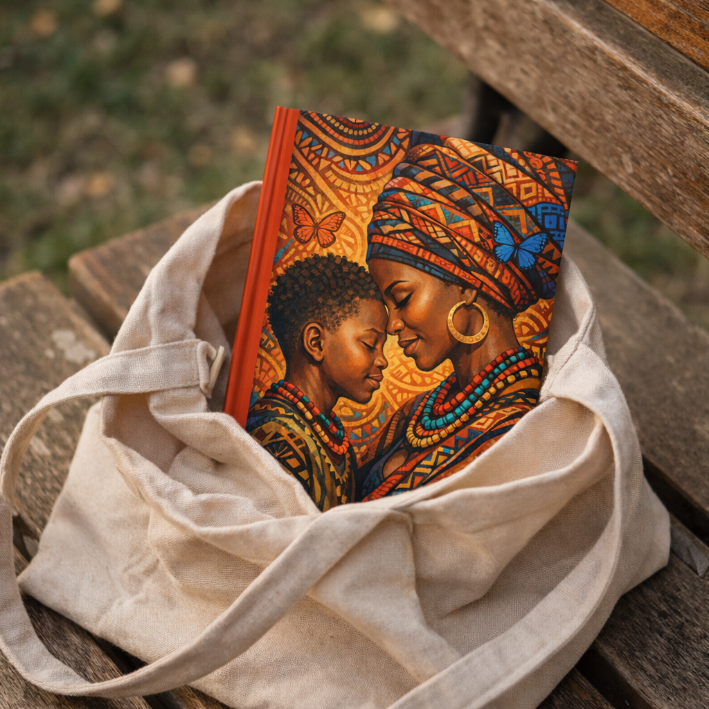 African Inspired Hardcover Journal – Cultural Notebook for Writing & Self Care