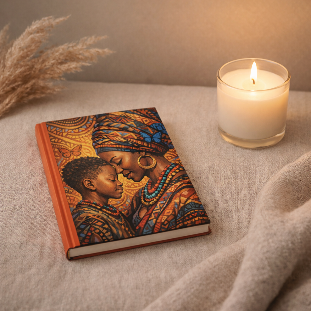 African Inspired Hardcover Journal – Cultural Notebook for Writing & Self Care