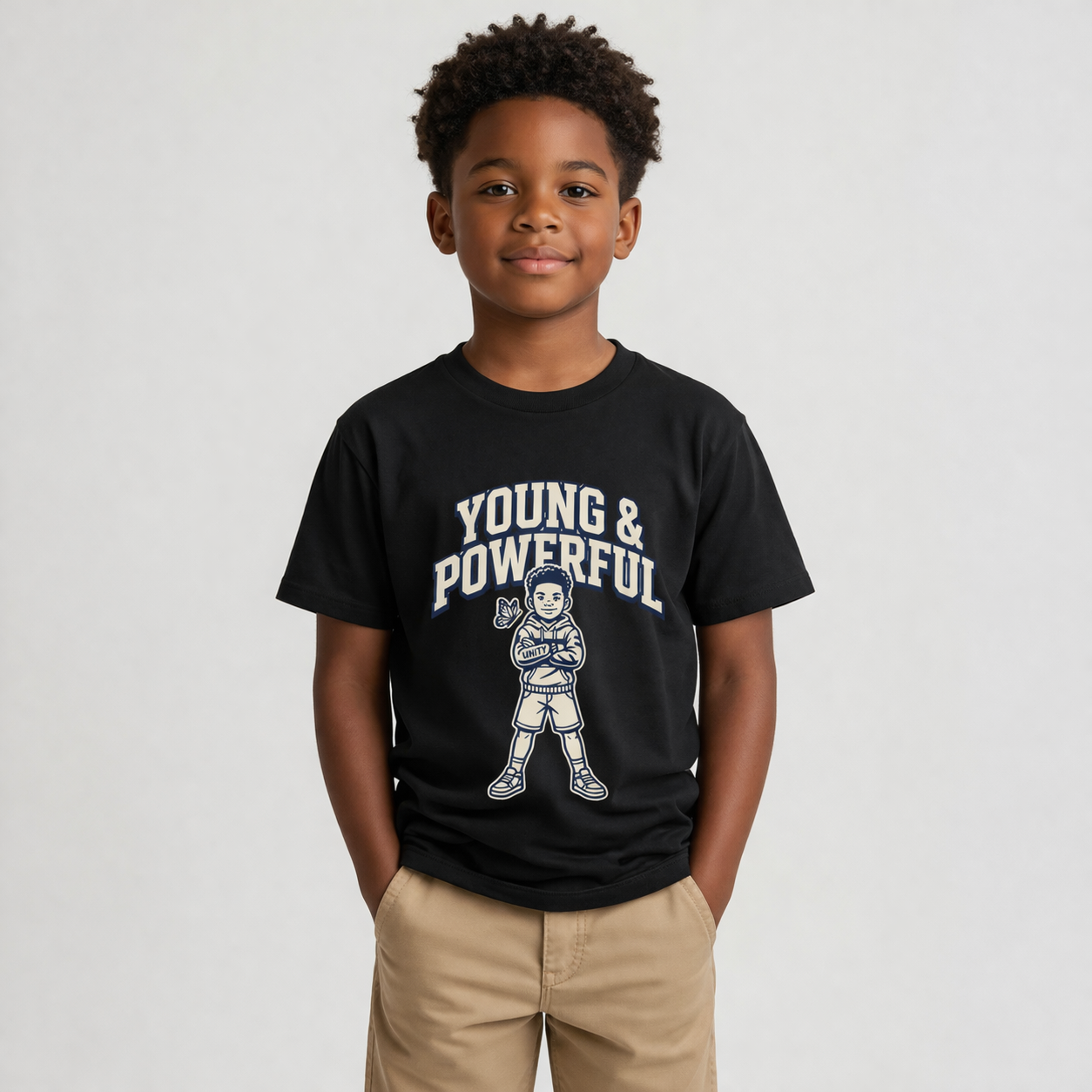 Young & Powerful Kids T-Shirt – Empowering Youth Graphic Tee