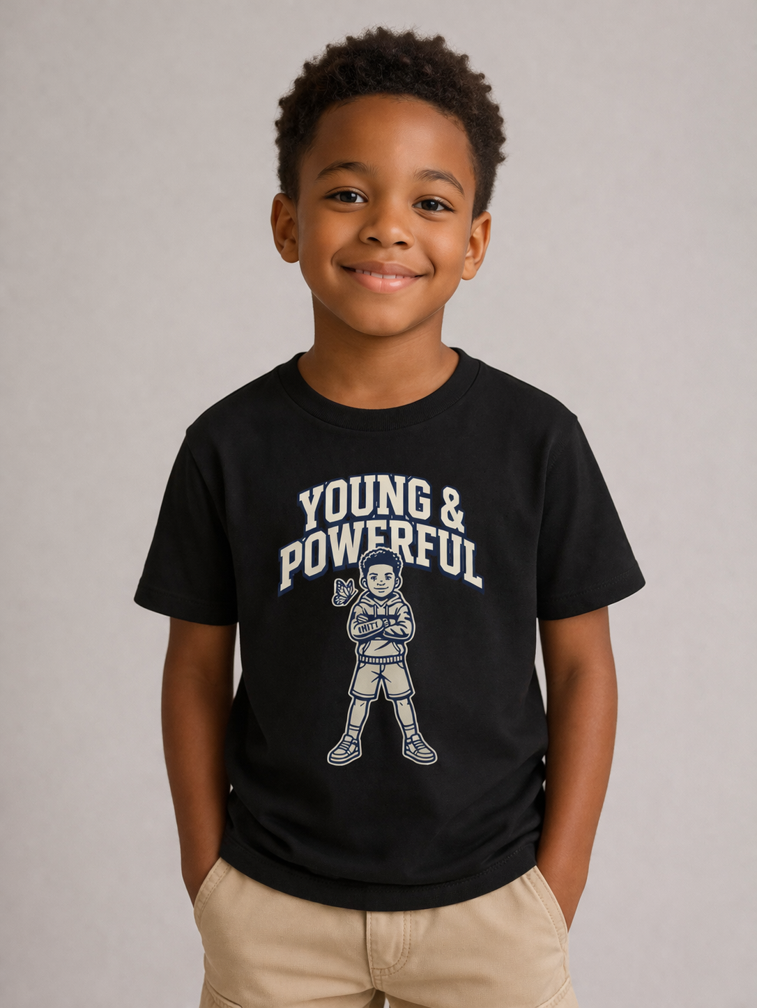 Young & Powerful Kids T-Shirt – Empowering Youth Graphic Tee