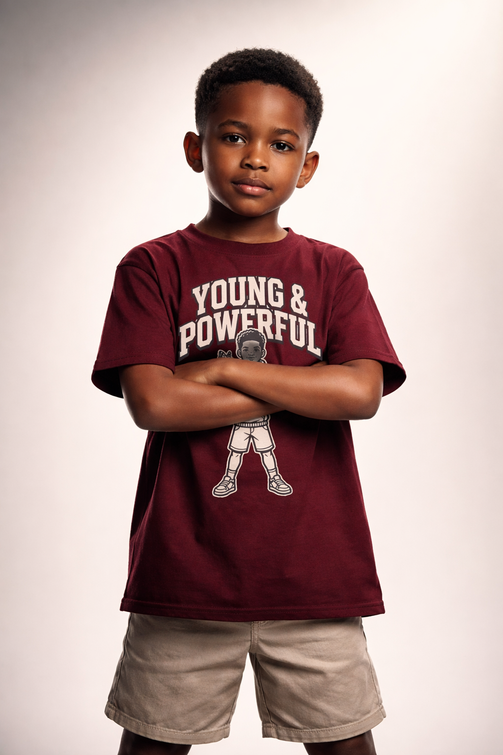 Young & Powerful Kids T-Shirt – Empowering Youth Graphic Tee