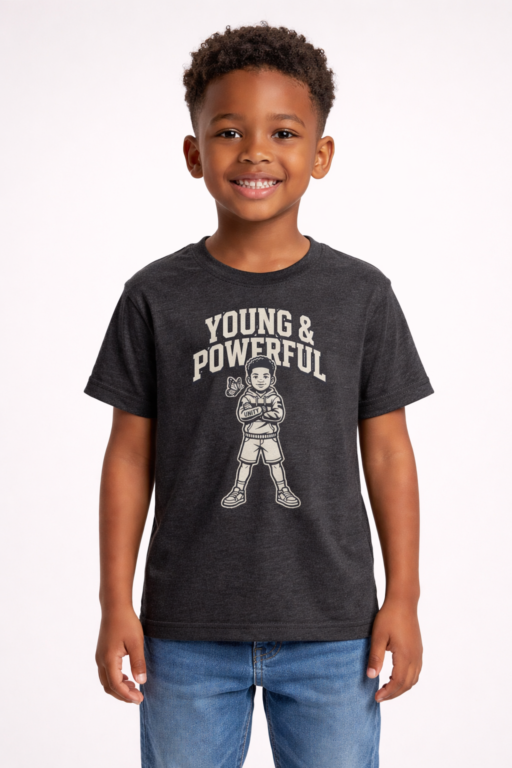 Young & Powerful Kids T-Shirt – Empowering Youth Graphic Tee