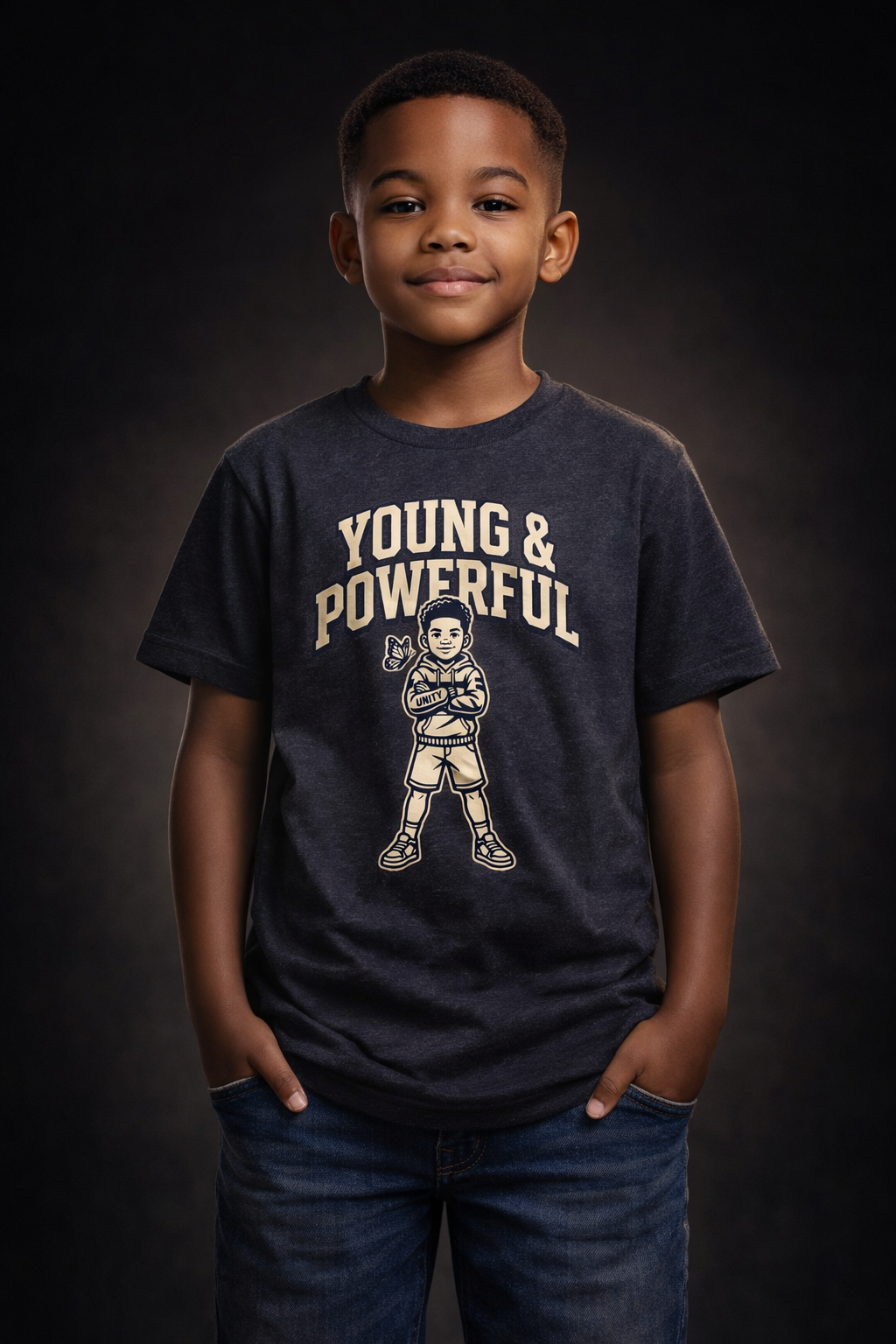 Young & Powerful Kids T-Shirt – Empowering Youth Graphic Tee
