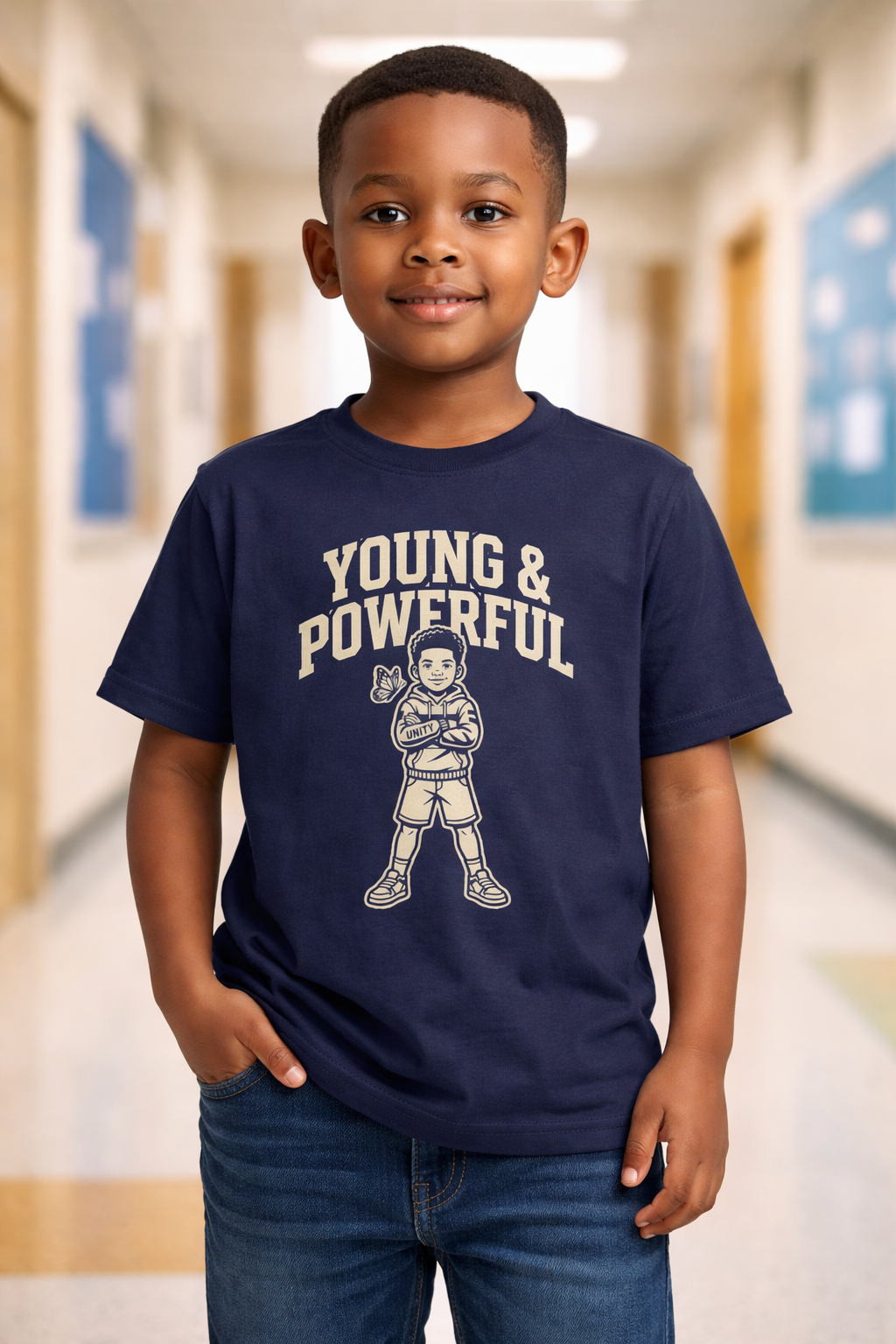 Young & Powerful Kids T-Shirt – Empowering Youth Graphic Tee