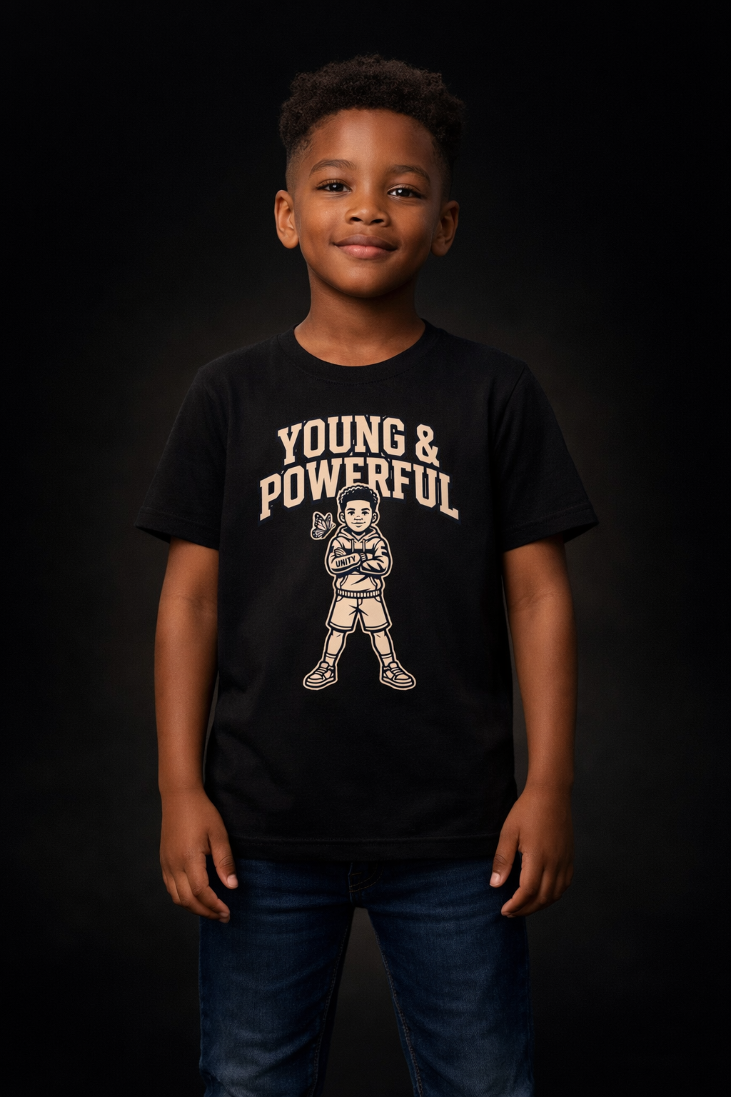 Young & Powerful Kids T-Shirt – Empowering Youth Graphic Tee