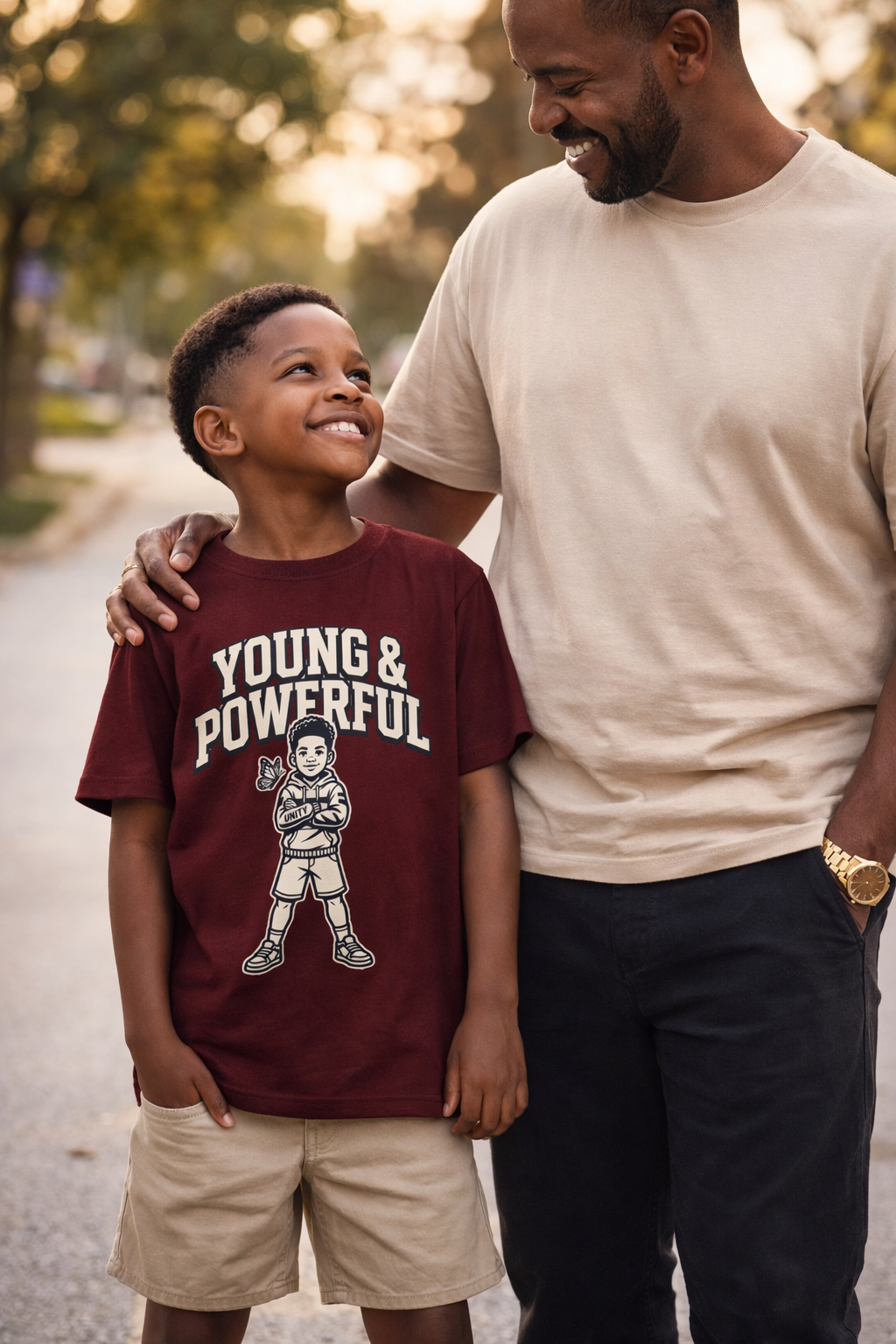 Young & Powerful Kids T-Shirt – Empowering Youth Graphic Tee