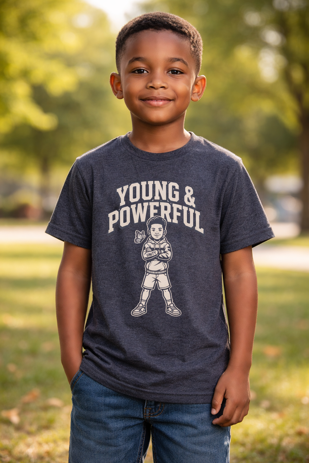 Young & Powerful Kids T-Shirt – Empowering Youth Graphic Tee