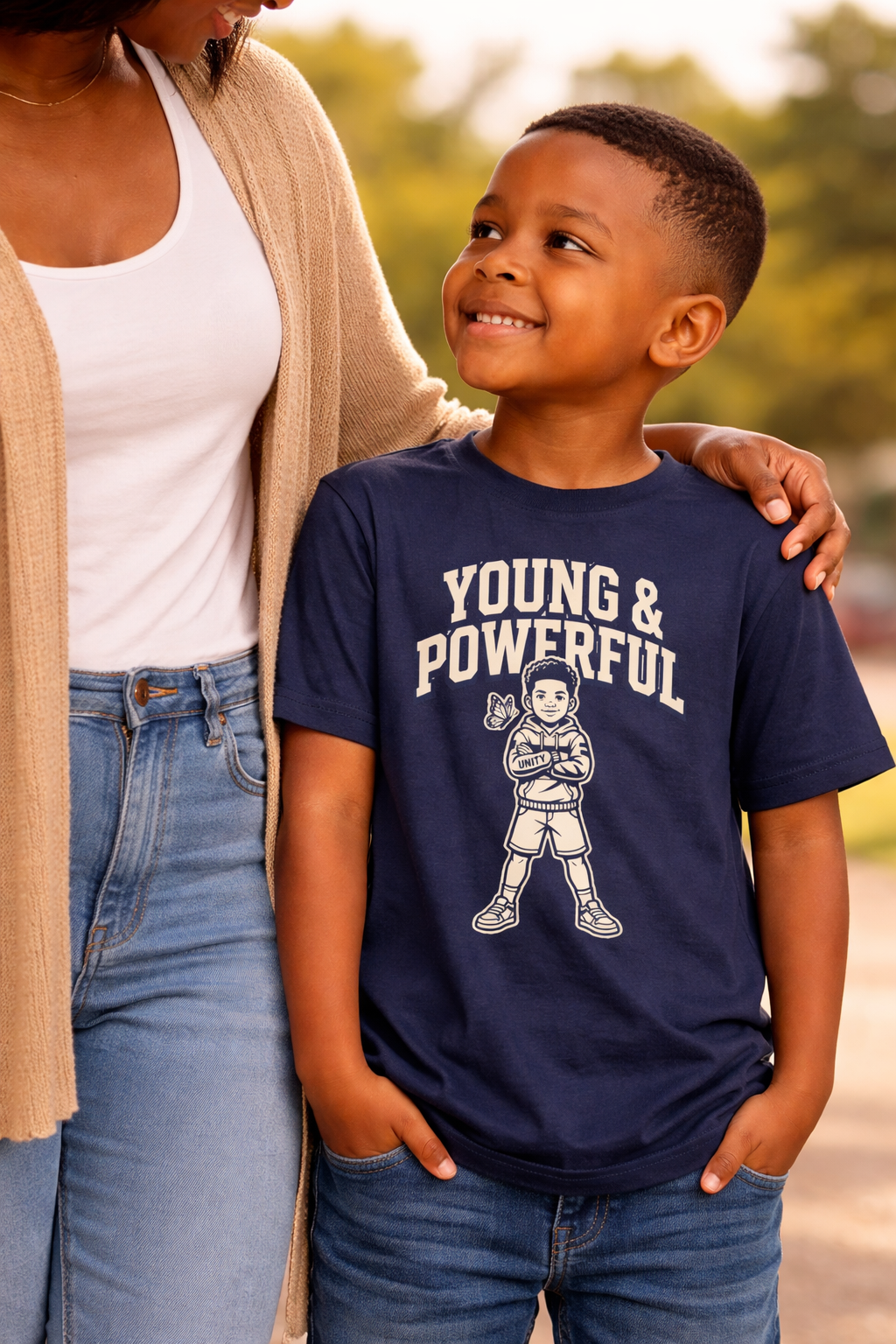 Young & Powerful Kids T-Shirt – Empowering Youth Graphic Tee