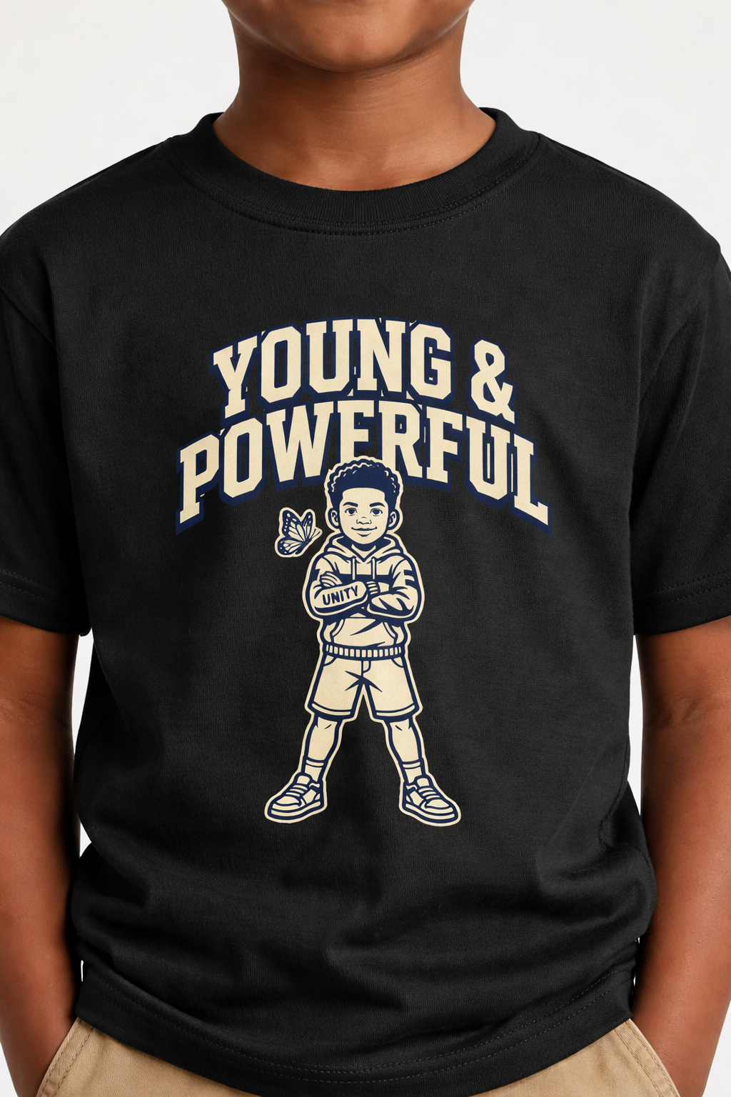 Young & Powerful Kids T-Shirt – Empowering Youth Graphic Tee