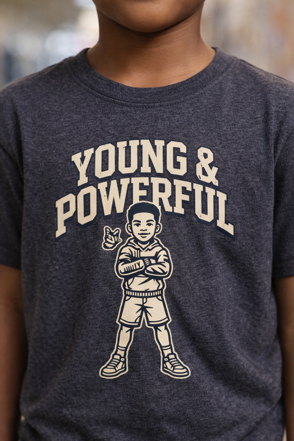 Young & Powerful Kids T-Shirt – Empowering Youth Graphic Tee