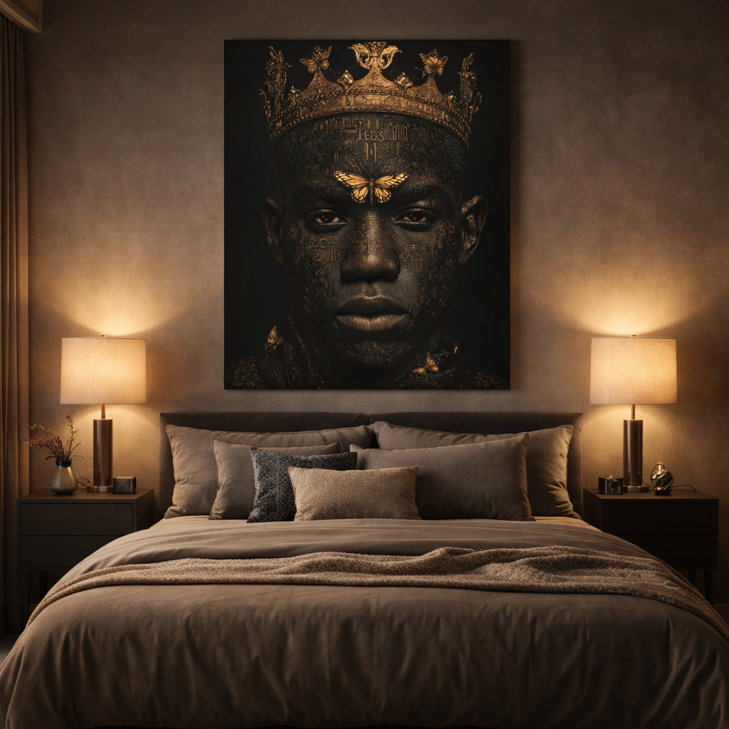 Regal King Portrait Wall Art