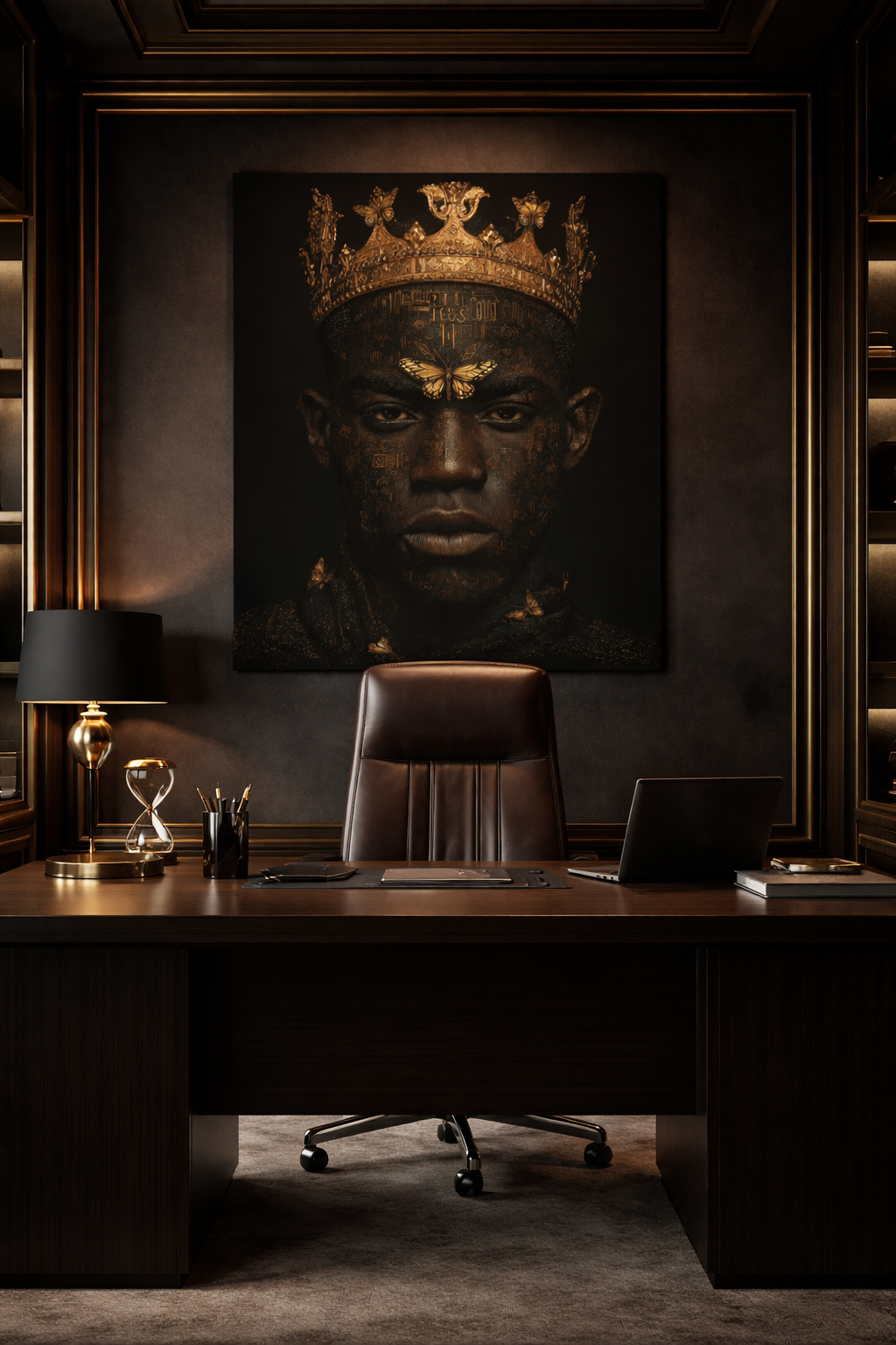 Regal King Portrait Wall Art