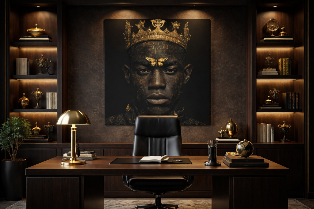 Regal King Portrait Wall Art