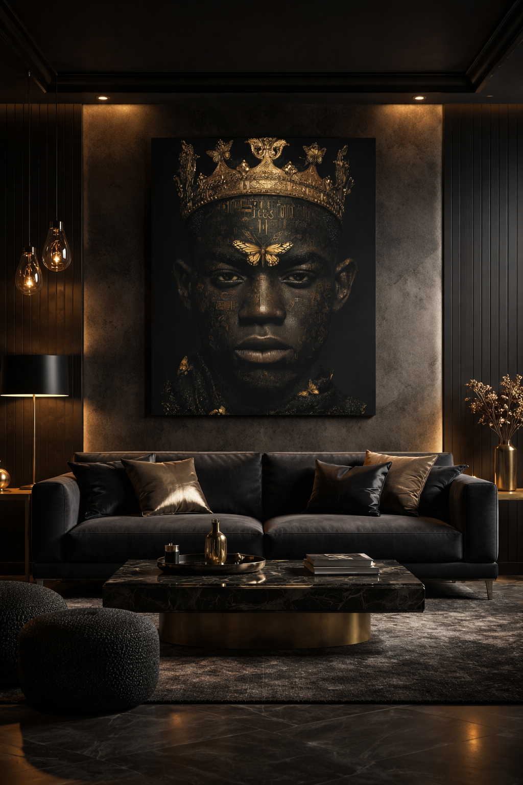 Regal King Portrait Wall Art