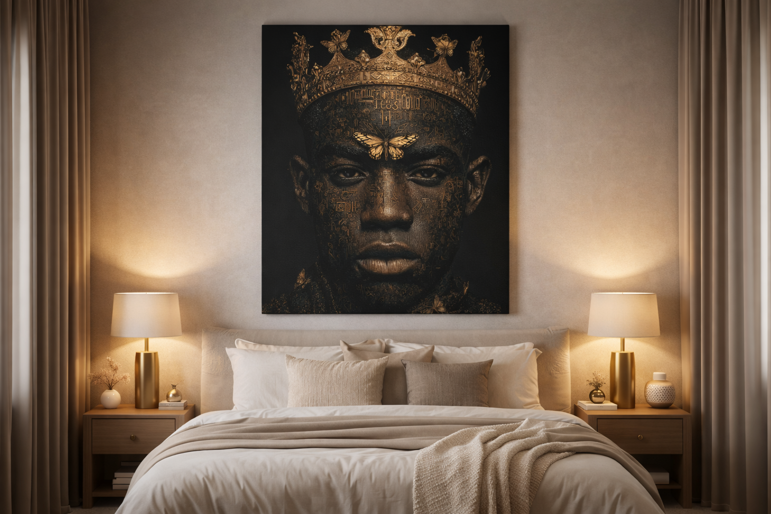 Regal King Portrait Wall Art