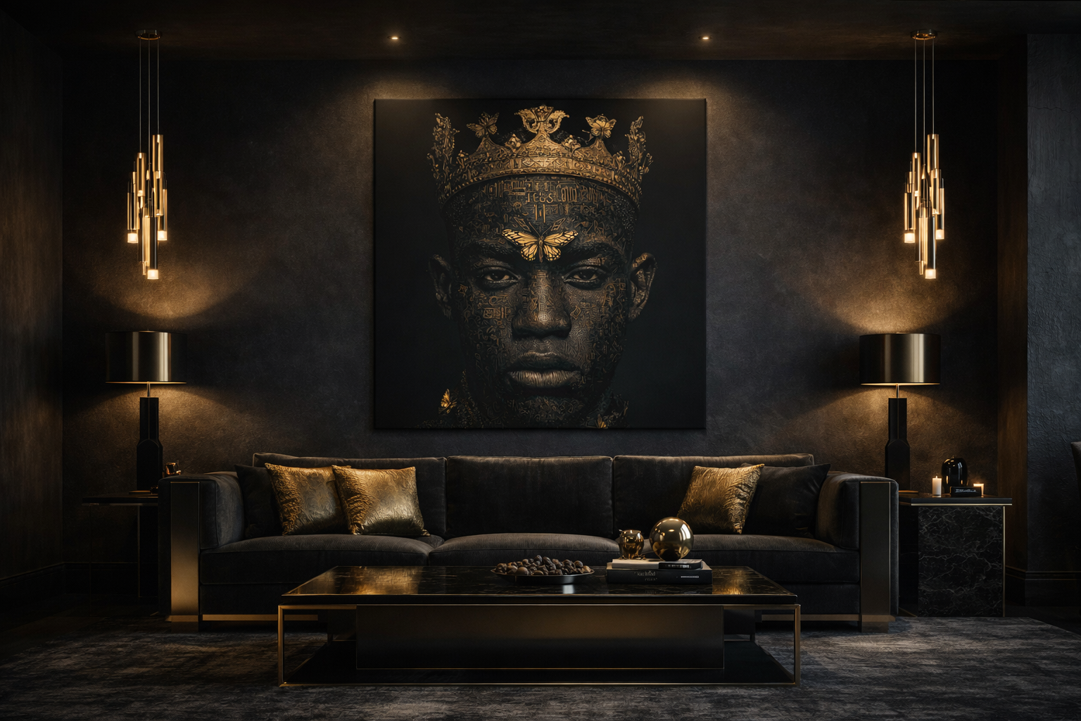 Regal King Portrait Wall Art