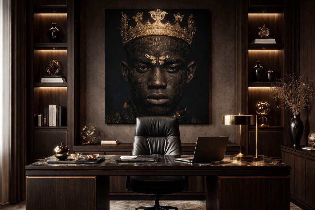Regal King Portrait Wall Art