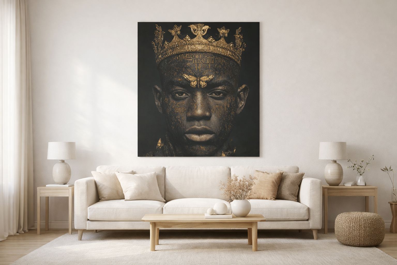 Regal King Portrait Wall Art