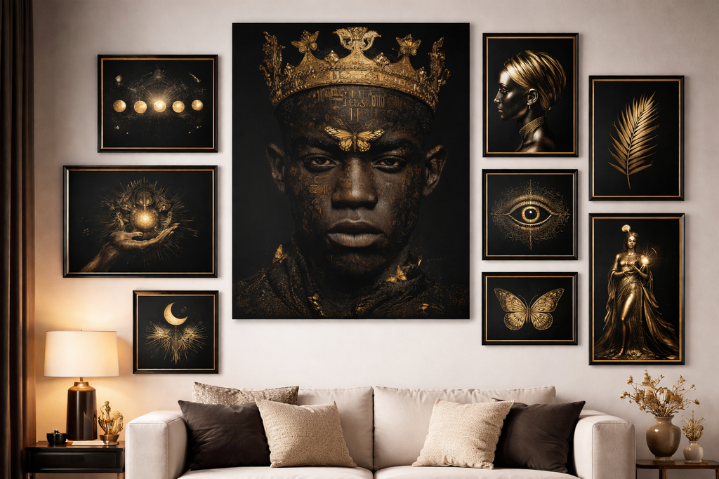 Regal King Portrait Wall Art