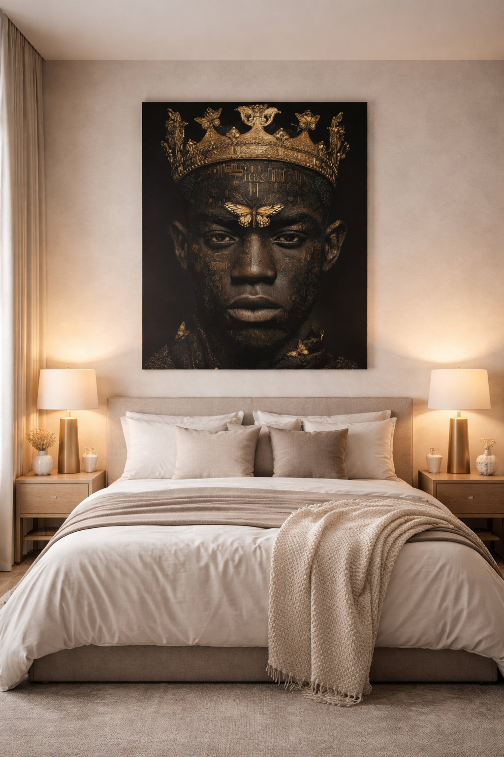 Regal King Portrait Wall Art