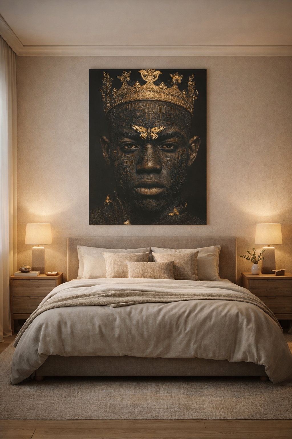 Regal King Portrait Wall Art
