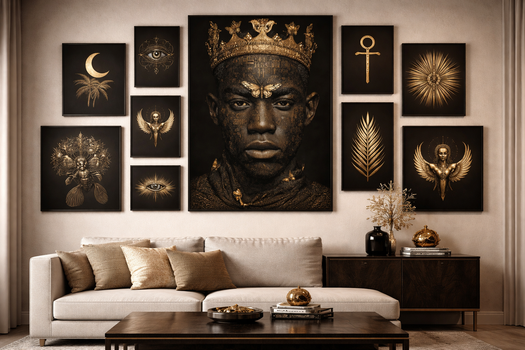 Regal King Portrait Wall Art