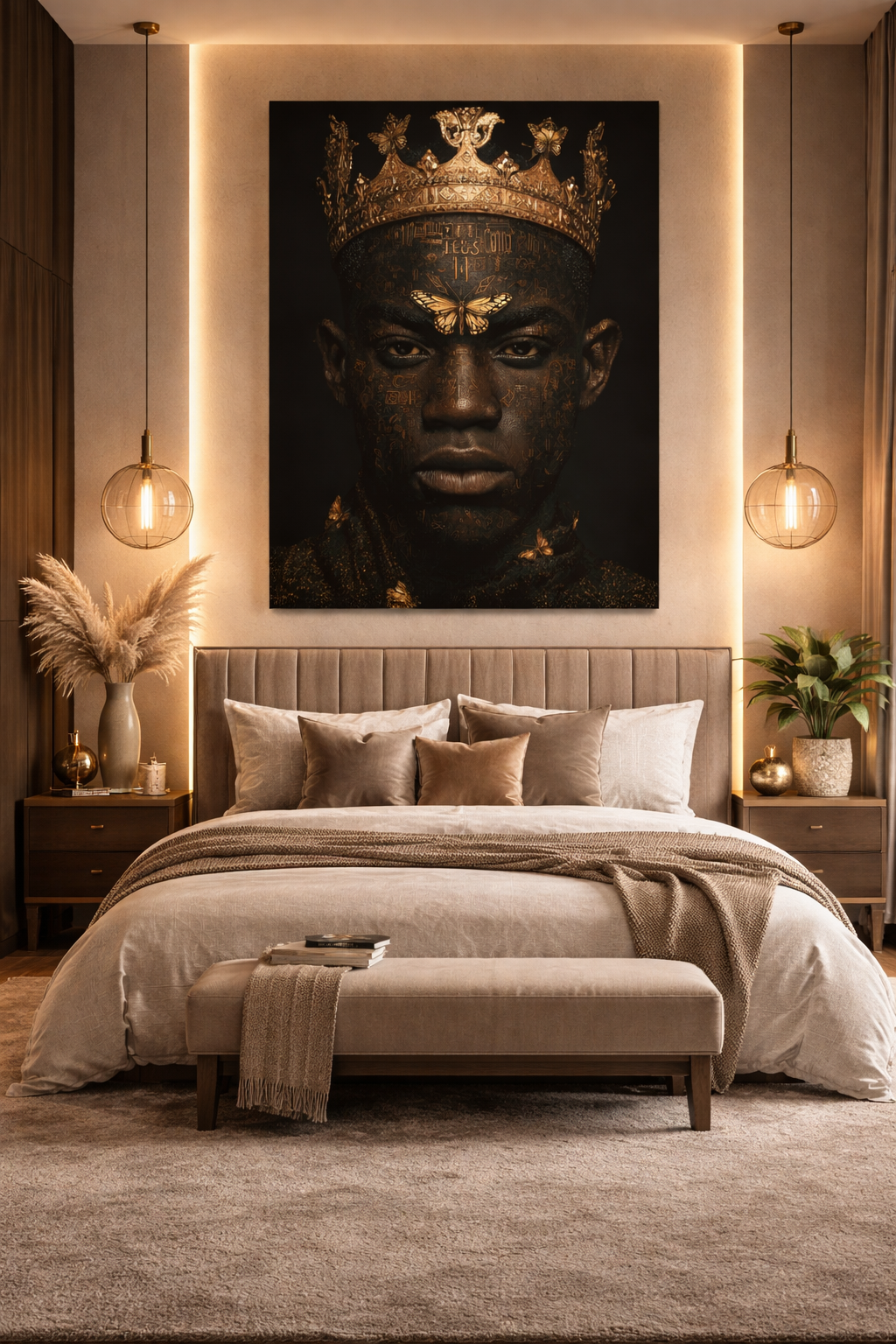 Regal King Portrait Wall Art