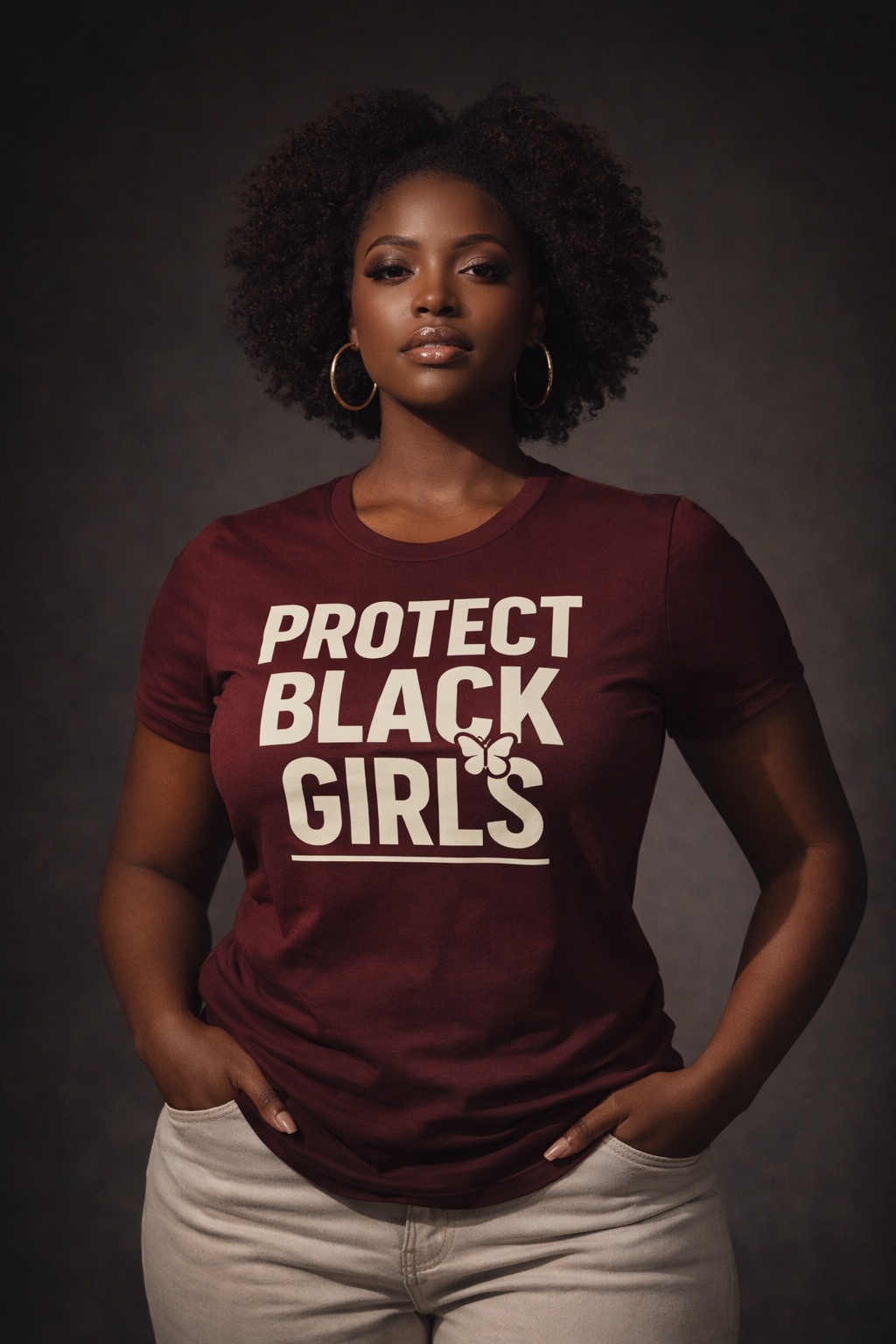Protect Black Girls Oversized Graphic Tee