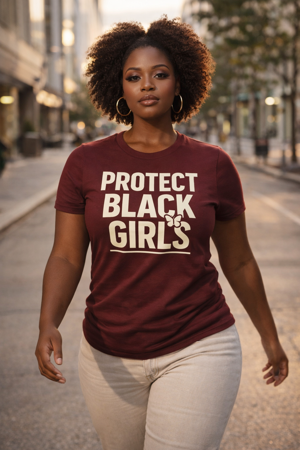 Protect Black Girls Oversized Graphic Tee
