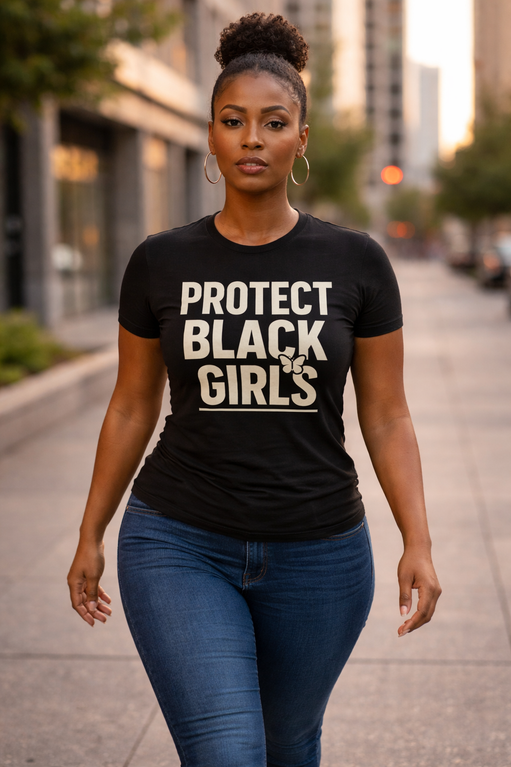 Protect Black Girls Shirt, Black Girl Magic Tee, Empowerment T Shirt for Women, Social Justice Graphic Tee, Melanin Pride Gift