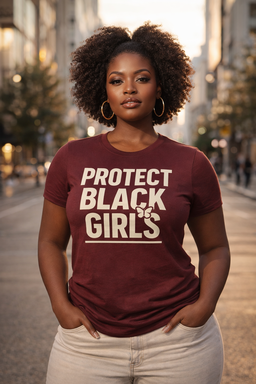 Protect Black Girls Oversized Graphic Tee