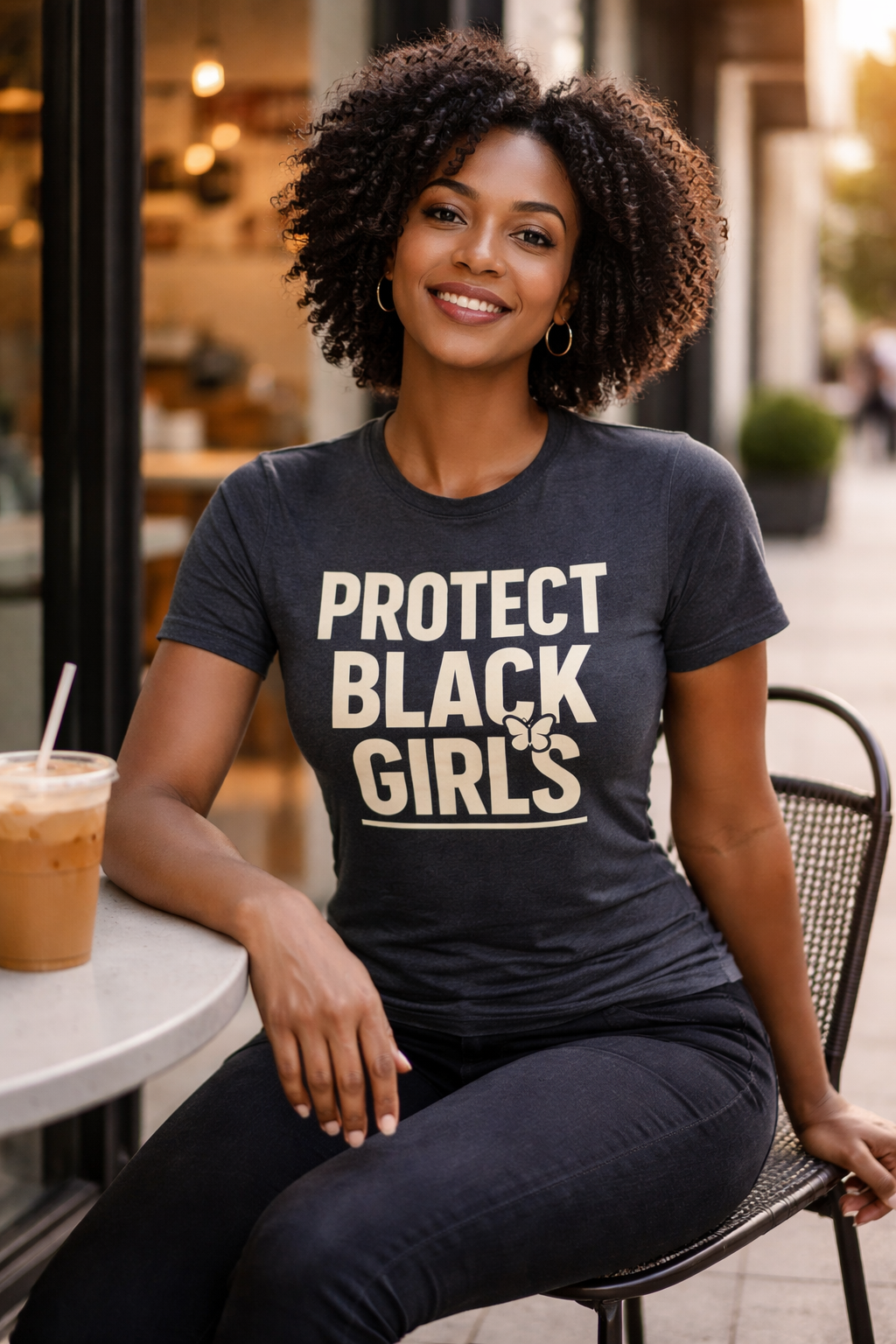 Protect Black Girls Oversized Graphic Tee