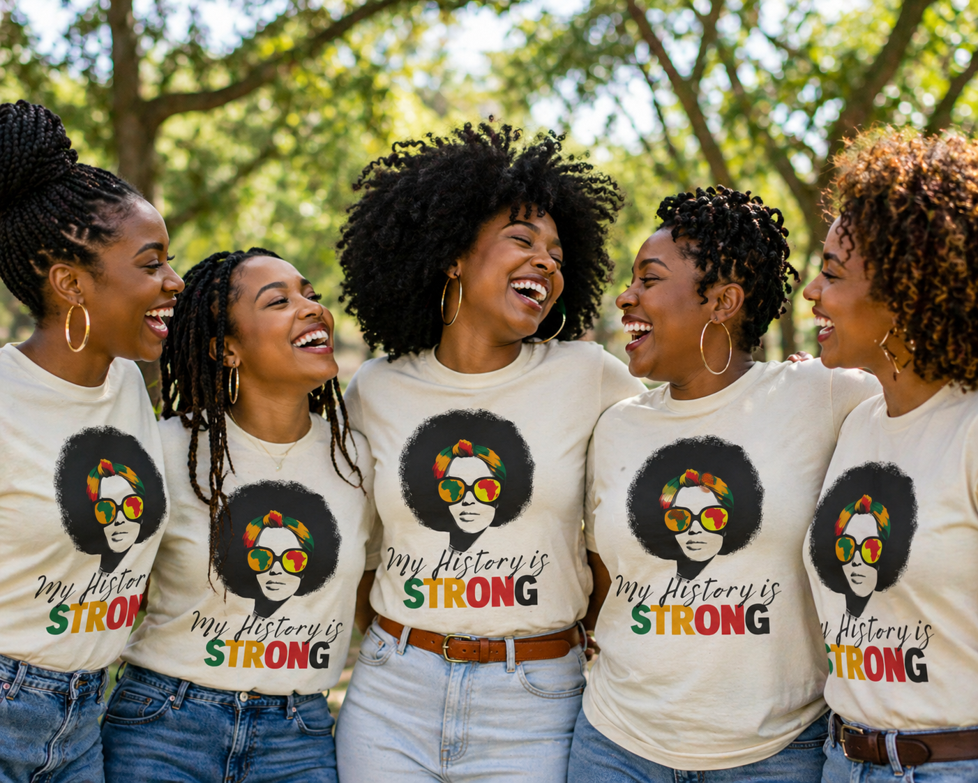 My History Is Strong T-Shirt, Black History Shirt, Afrocentric Graphic Tee, Melanin Pride Shirt, African Heritage Apparel, Empowerment Tee, Cultural Statement Shirt