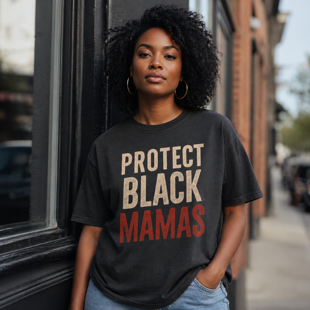 Protect Black Mamas T-Shirt — Empowerment Tee for Black Mothers & Allies