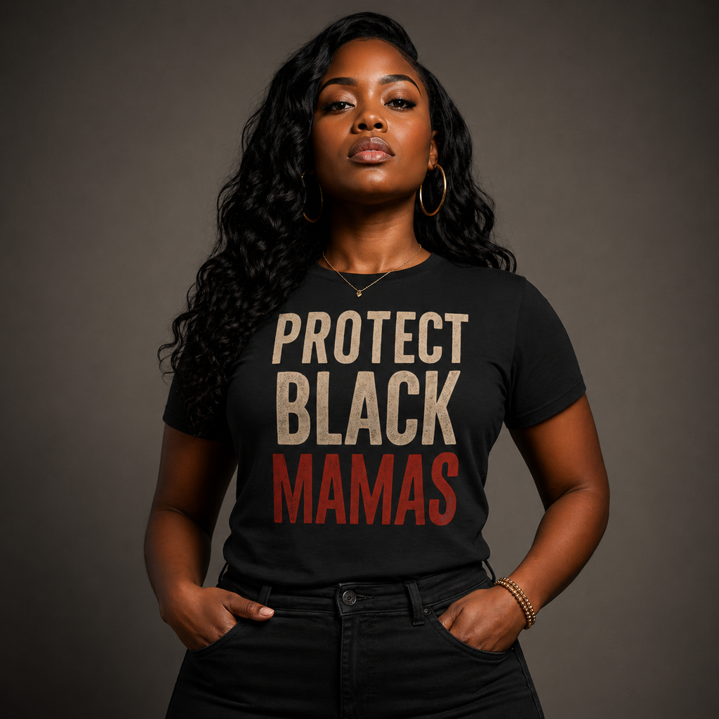 Protect Black Mamas T-Shirt — Empowerment Tee for Black Mothers & Allies