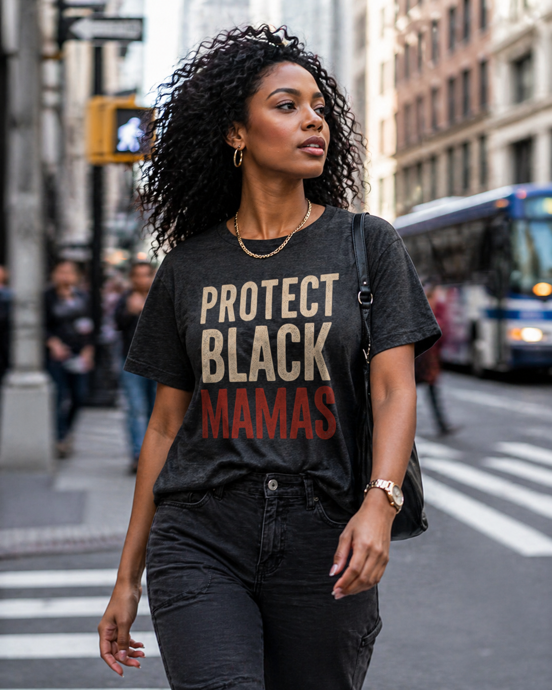 Protect Black Mamas T-Shirt — Empowerment Tee for Black Mothers & Allies